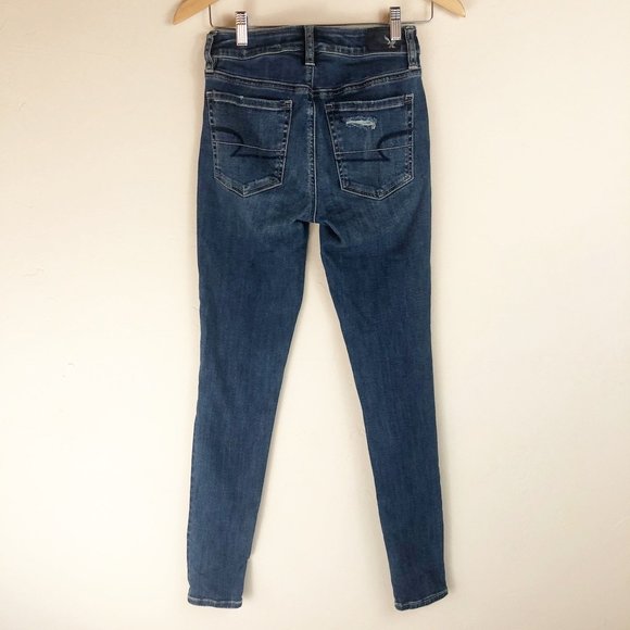 American Eagle Hi-Rise Distressed Skinny Jeans - Picture 4 of 5
